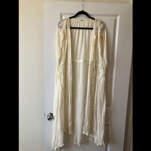 Free People billowy cream duster